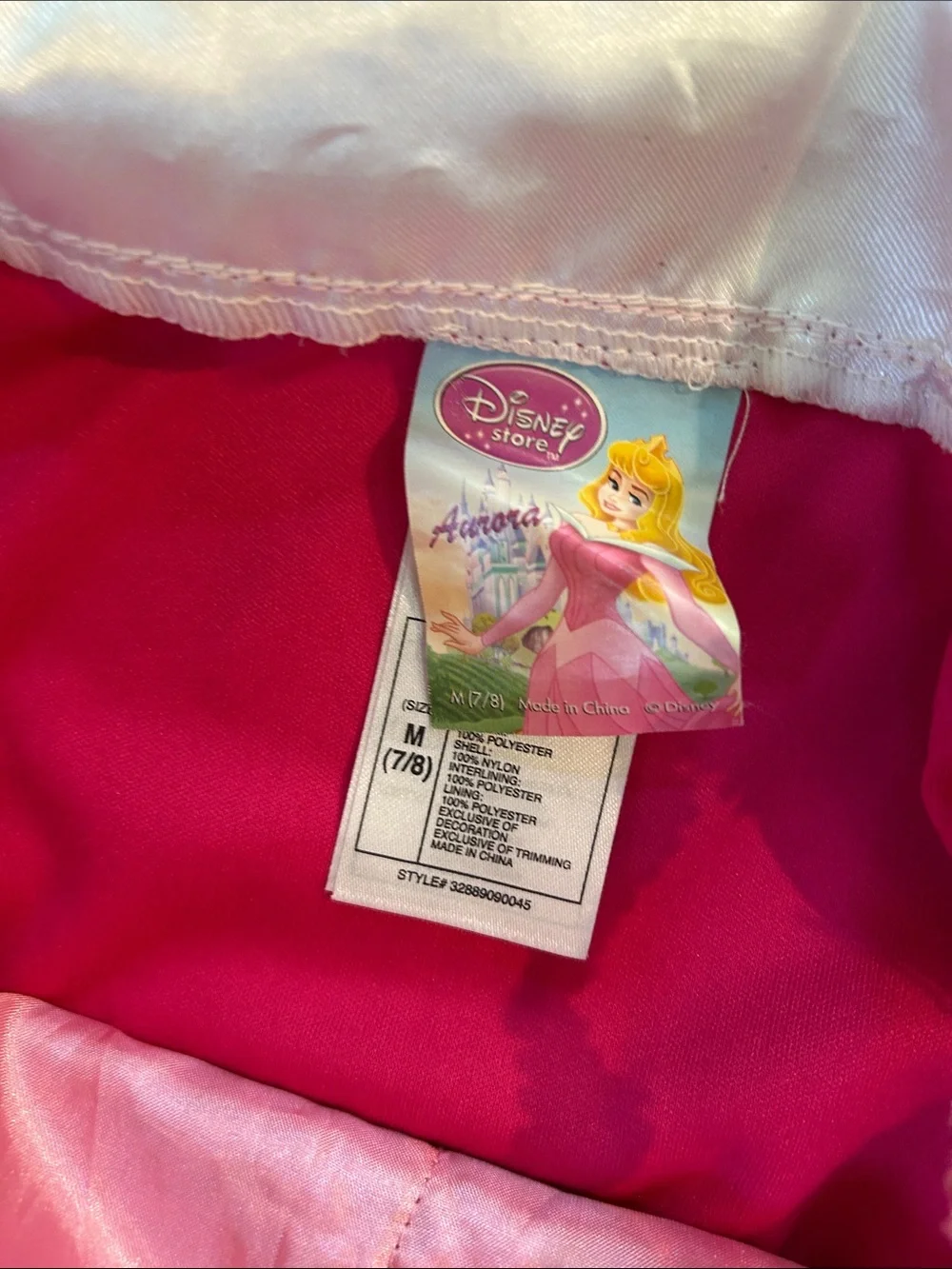 Disney Store Aurora Sleeping Beauty Costume 7/8Y